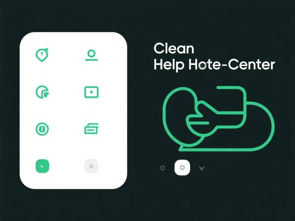 客服与帮助中心插画